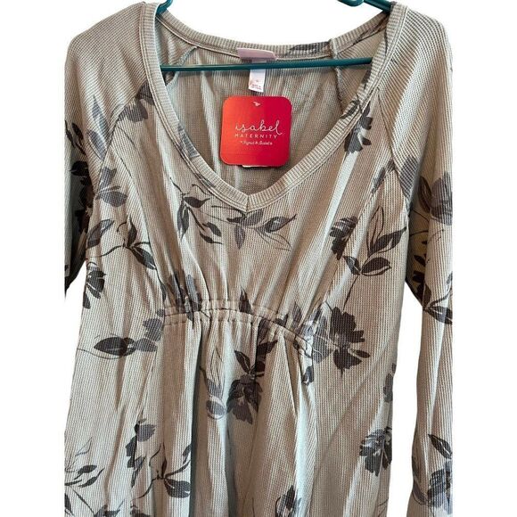 Isabel Maternity By Ingrid & Isabel Long Sleeve Top Blouse Size Small NWT - Picture 3 of 5